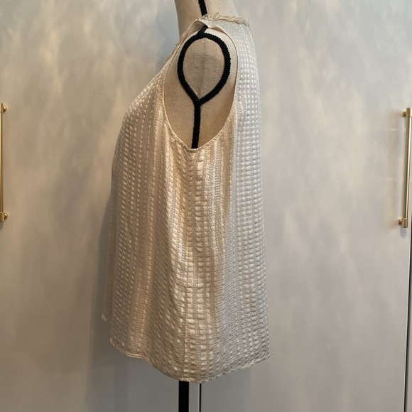 🌷 WHBM • Metallic Shimmer Sleeveless Top - Picture 5 of 14